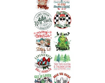 Adult Humor Christmas Pre-made Gangsheet 22x60