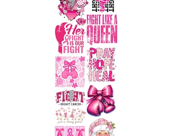 Breast Cancer Premade Gang Sheet 1