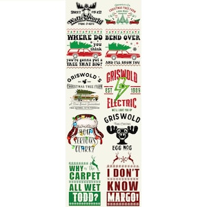 Griswold Christmas Pre-made Gangsheet 22x60