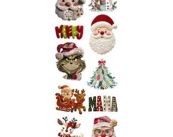 Patchwork Christmas Pre-made Gangsheet 22x60