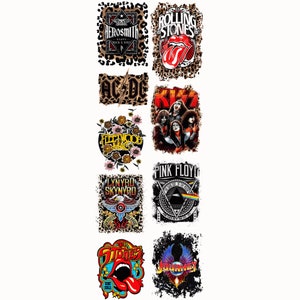 Rock Bands Pre-made Gangsheet 22x60