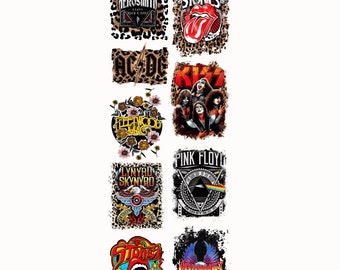 Rock Bands Pre-made Gangsheet 22x60