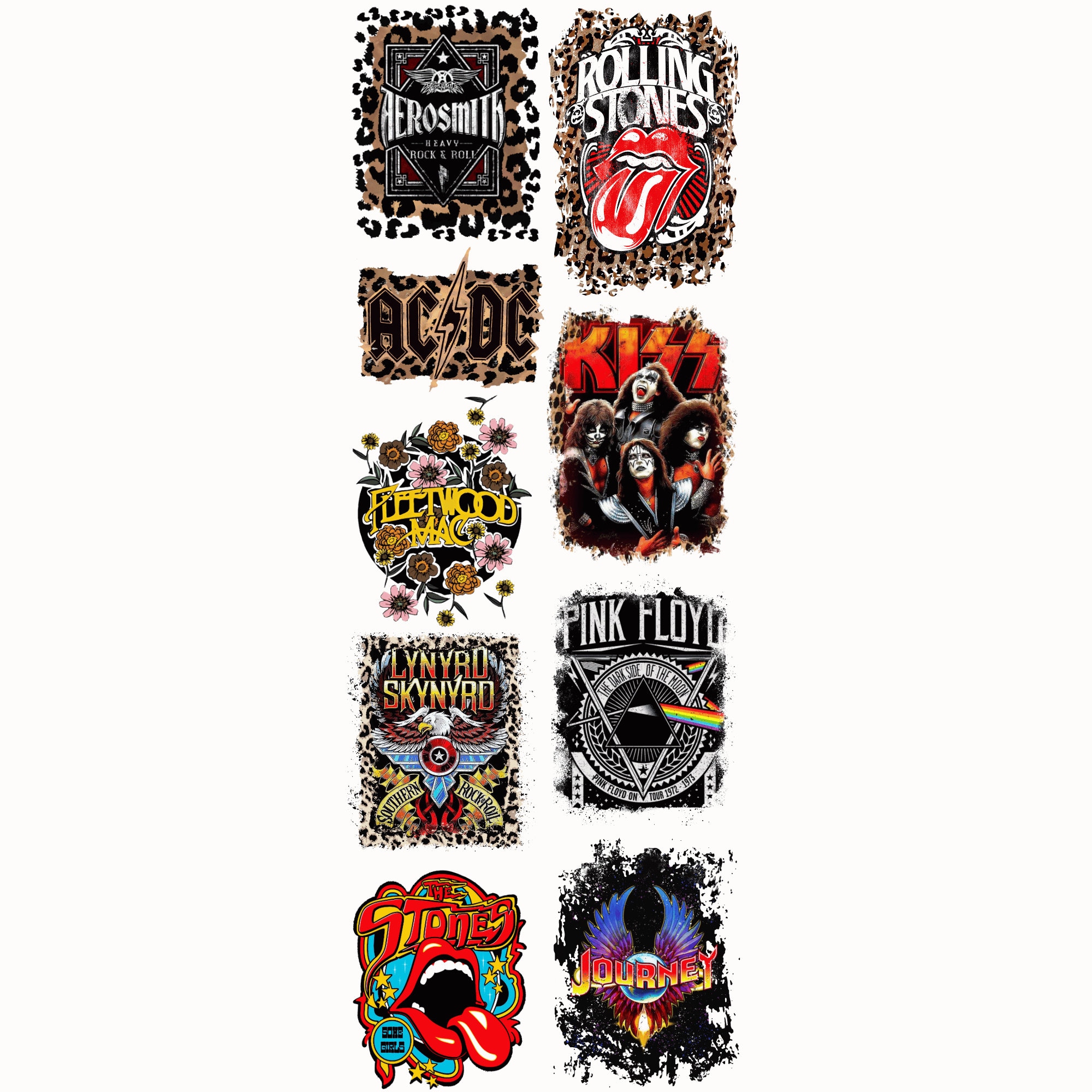Rock Bands Pre-made Gangsheet 22x60