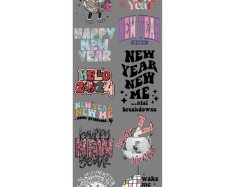 New Years Pre-made Gangsheet 22x60