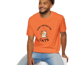 Easily Distracted by CATS - Graphic T-Shirt
