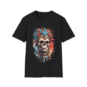 Tribal Skull - Unisex Softstyle T-Shirt