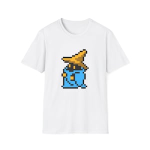 8-Bit Black Mage - Unisex Softstyle T-Shirt