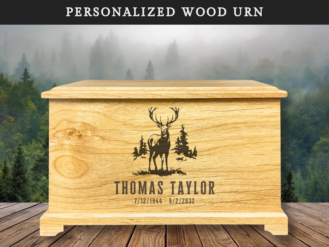 Wildlife Tribute Memorial Urn Large Keepsake Personalized Engravings