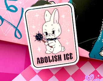 Abolish Ice Holographic Sticker