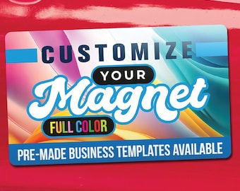 Customized Magnetic Vehicle Signs - 2-Pack of Durable Vinyl Car Magnets, Custom Car Magnets, Vehicle Magnet Signs, Magnetic Car Sign,Gift