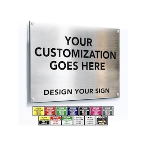 Custom Outdoor Metal Signs, Personalized Aluminum Signs, Customized Safety Signs, Metal Business Signs, Waterproof Outdoor Business Signs