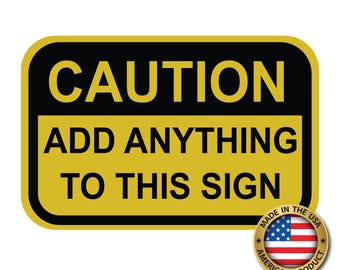 NEXT DAY SHIP Aluminum Sign, Custom Sign, Signs, Personalized Sign, Man Cave Sign, Parking Sign, Outdoor Sign, Business Sign, Warning Sign