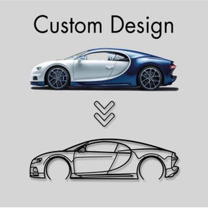custom car wall art, personalized car gift, garage wall decor, metal car wall art, car line art sign, car lover gift, custom car sculpture