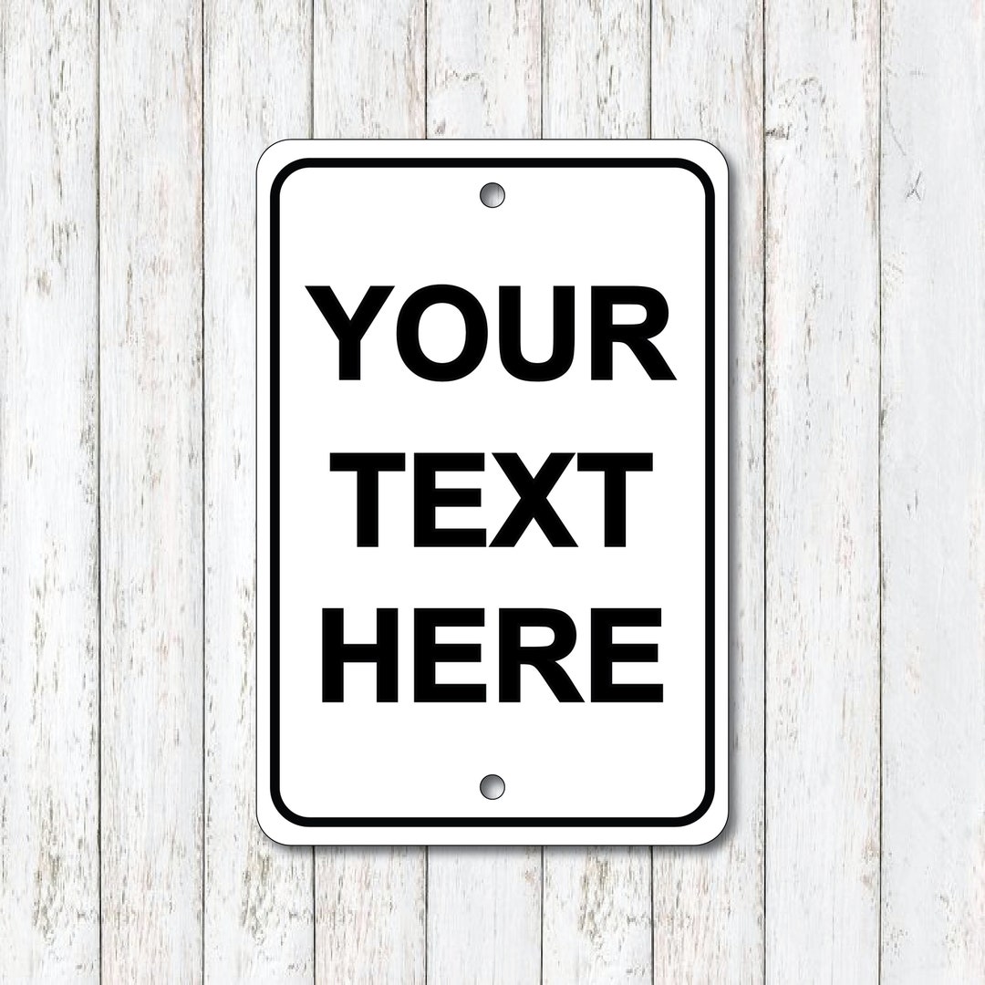 Custom Metal Sign, Aluminum Metal Sign, Deliveries Sign, Caution Sign ...