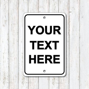 Custom Metal Sign, Aluminum Metal Sign, Deliveries Sign, Caution Sign, Parking Sign, Outdoor Sign, Property Sign, Personalized Metal Sign