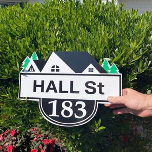 Metal Address Sign, Modern Address Sign, Realtor Gift Idea,Metal Home Decor, Custom Address Sign, Outdoor Metal Sign, House Numbers Gift