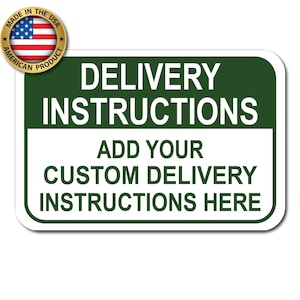 NEXT DAY SHIP Package Delivery Metal Sign, Please Deliver All Packages Here, Waterproof & Rustproof FedEx, usps,  ups, metal sign, custom