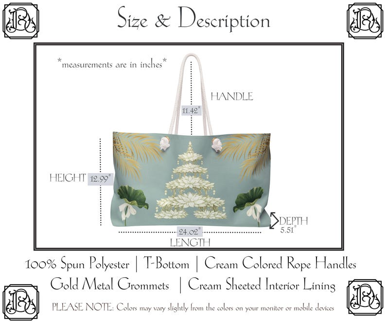 White Lotus Floral Chinoiserie Mahjong Bag | Elegant Mahjong Tote | Mahjong Player Gift Bild 5
