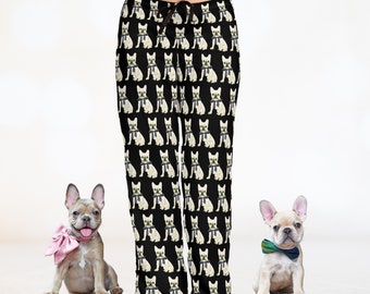 French Bulldog Pajama Pants | Frenchie Pajama Pants for Her | Frenchie Mom Gift | Cute French Bulldog Apparel | Frenchie Lover Gift