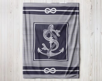 Personalized Boat Blanket | Custom Boat Gifts | Boat Accessories | Boat Owner Gifts |  Boating Blanket | Nautical Throw Blanket