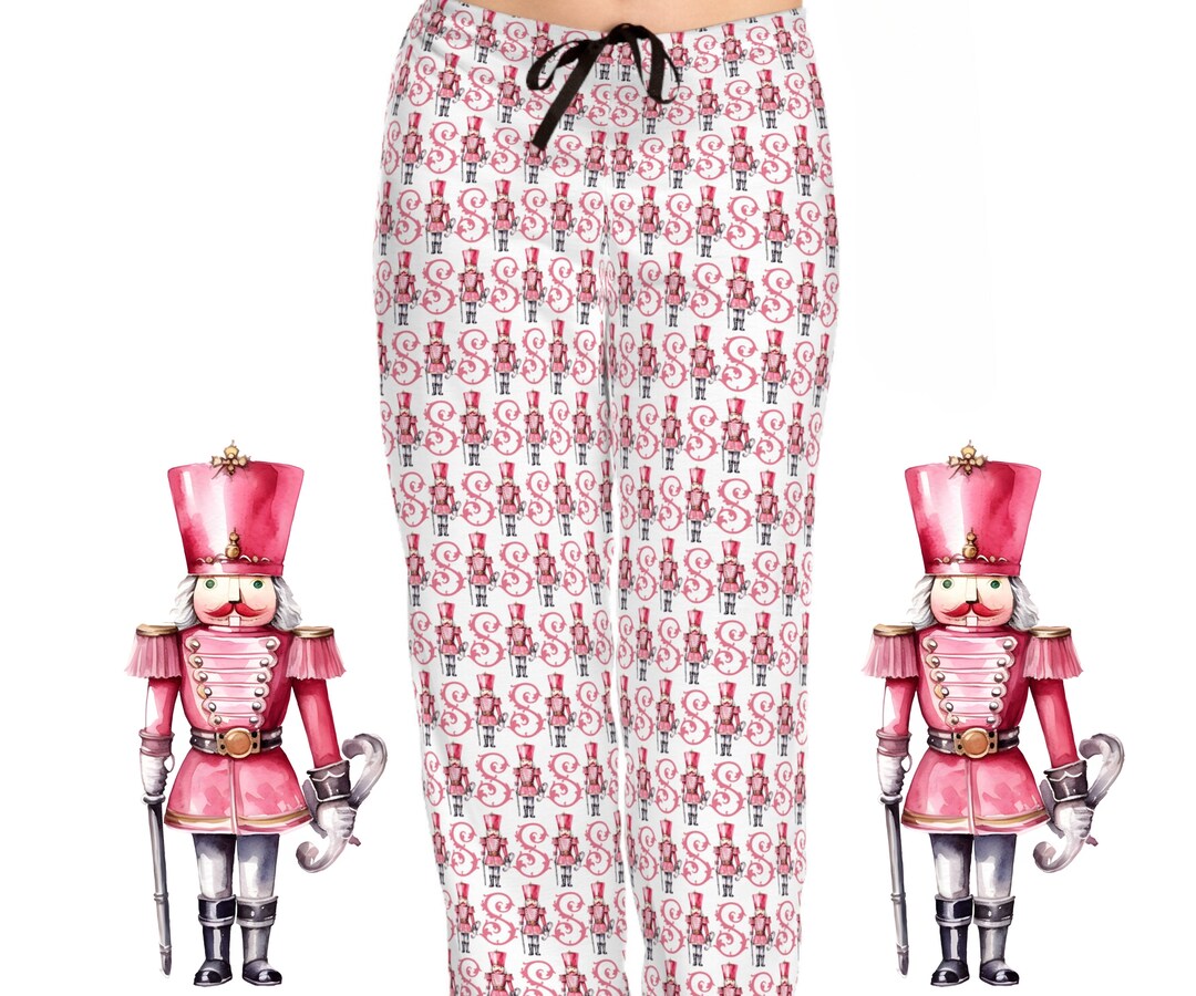 Personalized Christmas Nutcracker Monogram Pajama Pants Custom