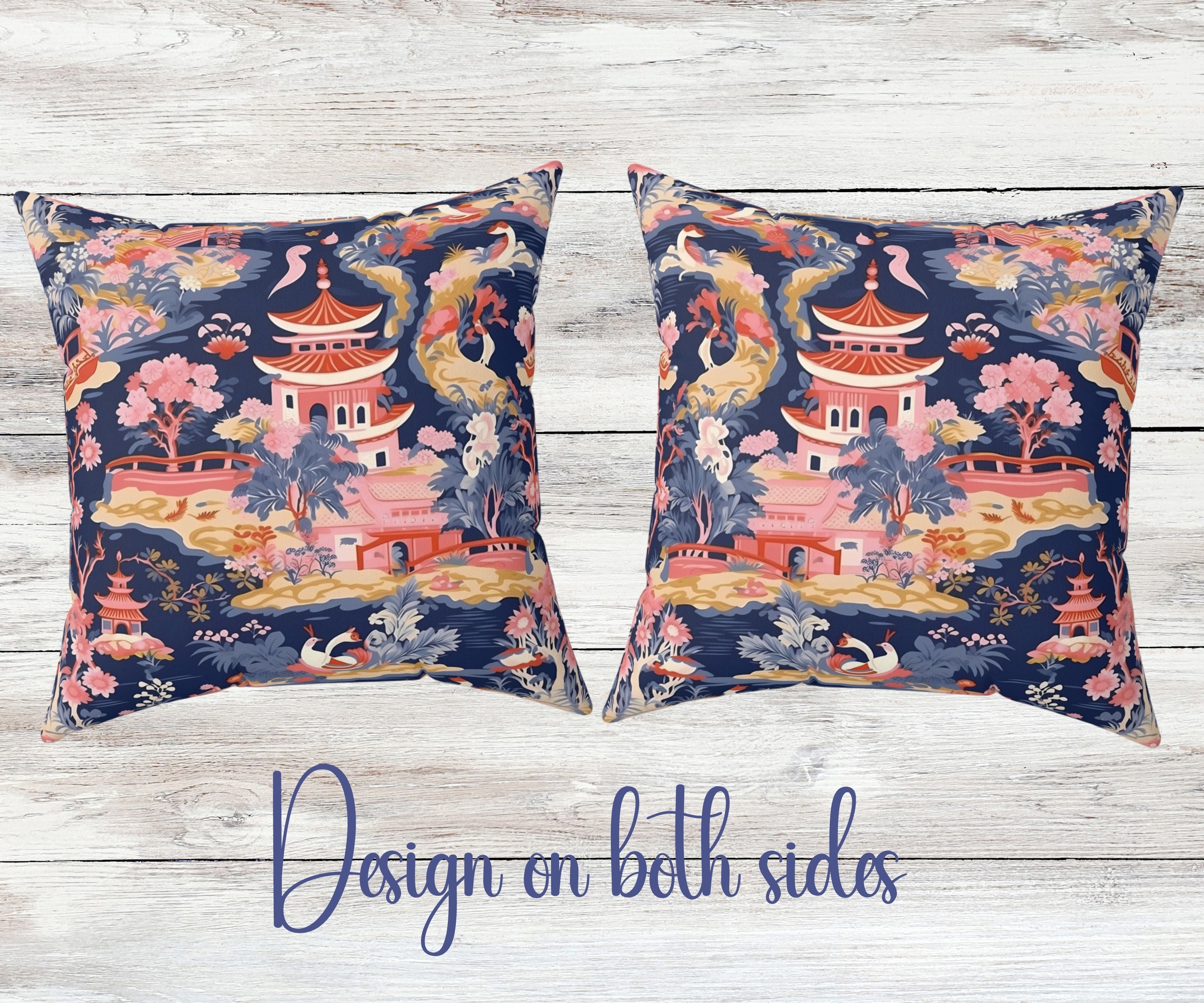 Chinoiserie Pillow Chinoiserie Decor Chinoiserie Accent - Etsy