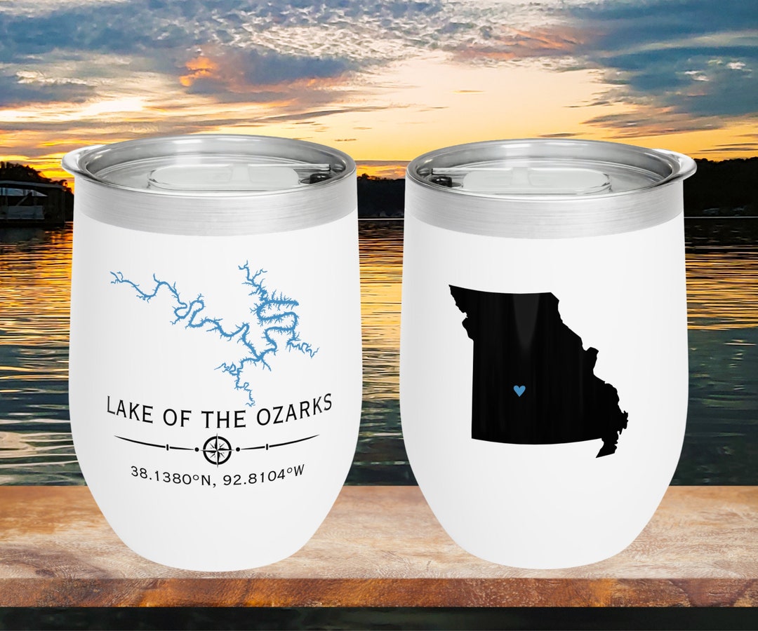 Lake of the Ozarks Custom Tumbler Lake of the Ozarks Gift Etsy