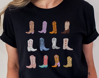 Cowgirl Boots tee, Country Concert shirt, Cute Country Shirts, Western Graphic Tee, Cowgirl Shirt, Western tee, cowgirl tee