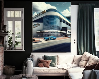 NC Nascar Racing Center / Descarga digital imprimible / Estética del coche/Decoración de carreras / Arte digital descargable / Estado del arte