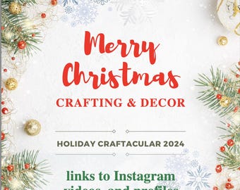 A collection of curated holiday crafting links