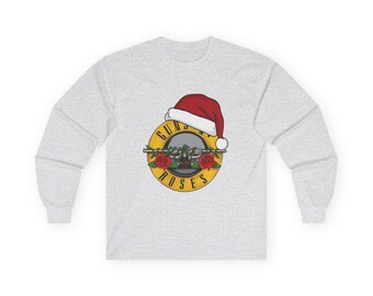 Guns n Roses, Welcome to the Jingle Long Sleeve Tee | Ugly Christmas Sweatshirt