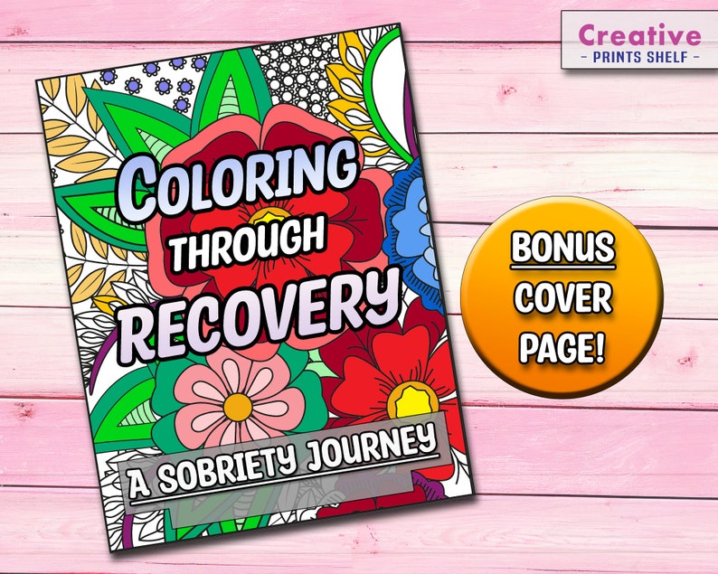 Sobriety Coloring Book Printable Coloring Pages 40 Motivational Quotes ...