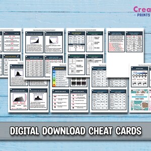 DSLR Cheat Sheet Cards Printable DIY Photography Basics Instant ...