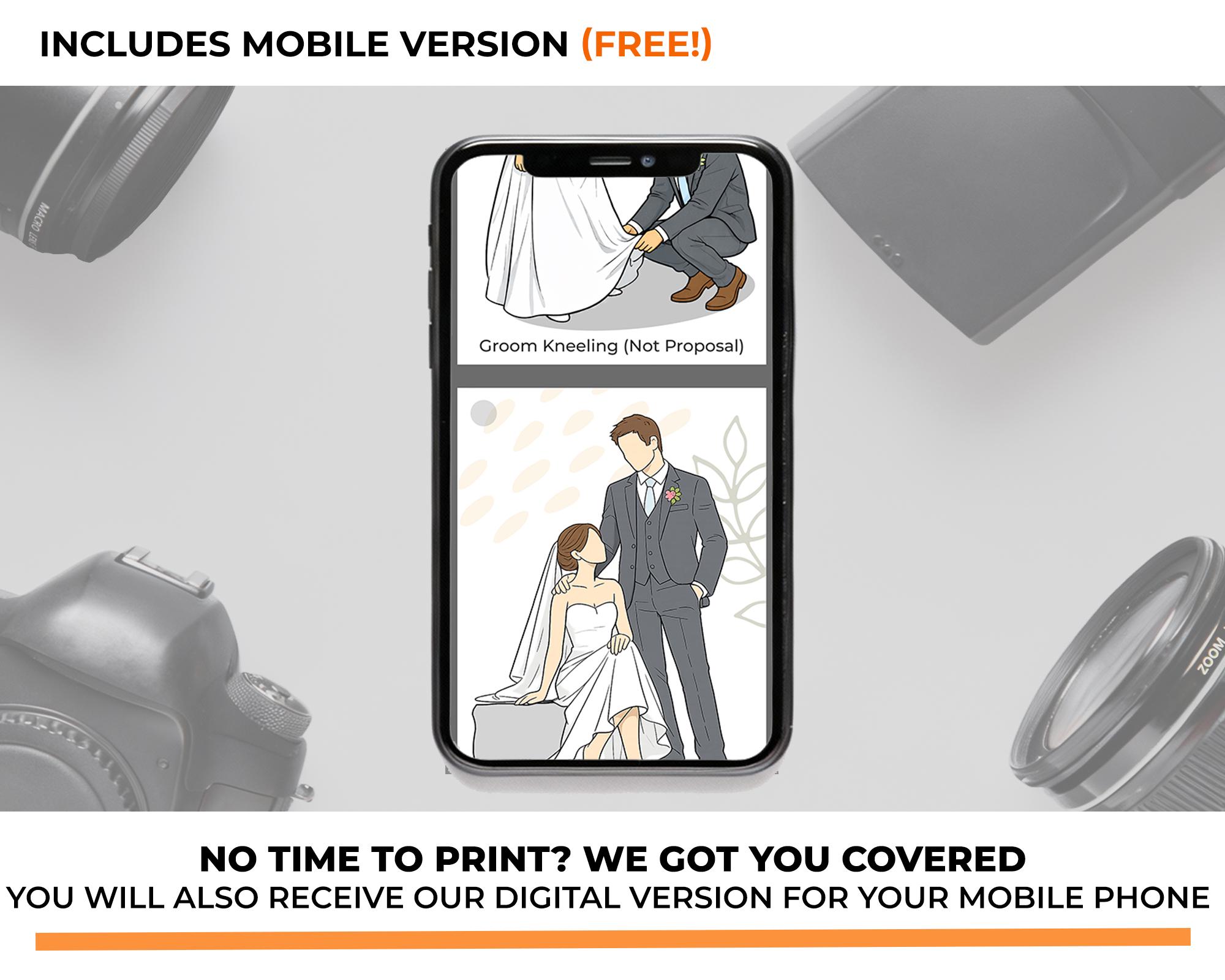 Wedding Posing Guide for Photographers | Couple Pose Cheat Sheet Cards ...