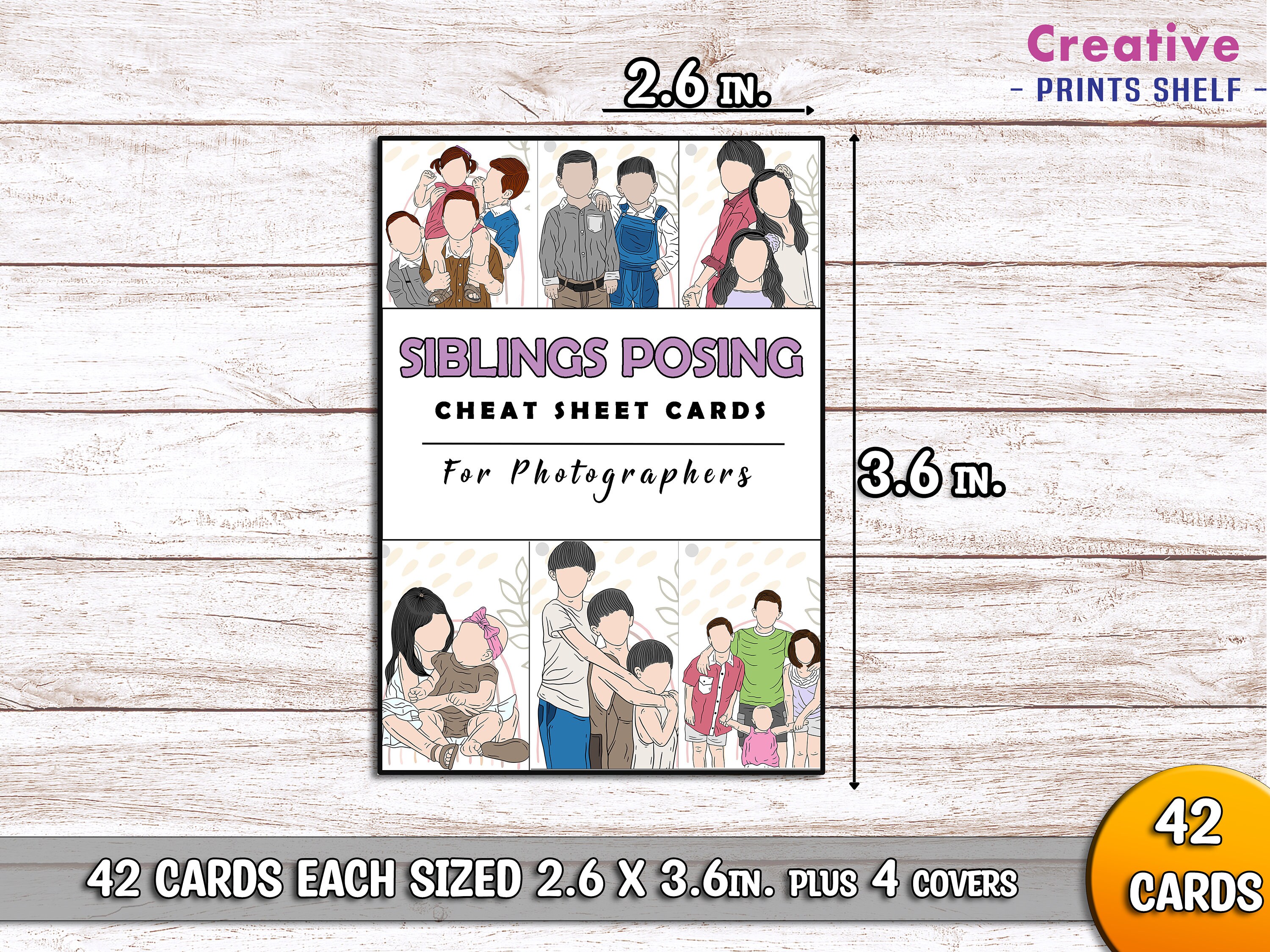 Siblings Posing Cheat Sheet Cards | Printable Photography Basics ...