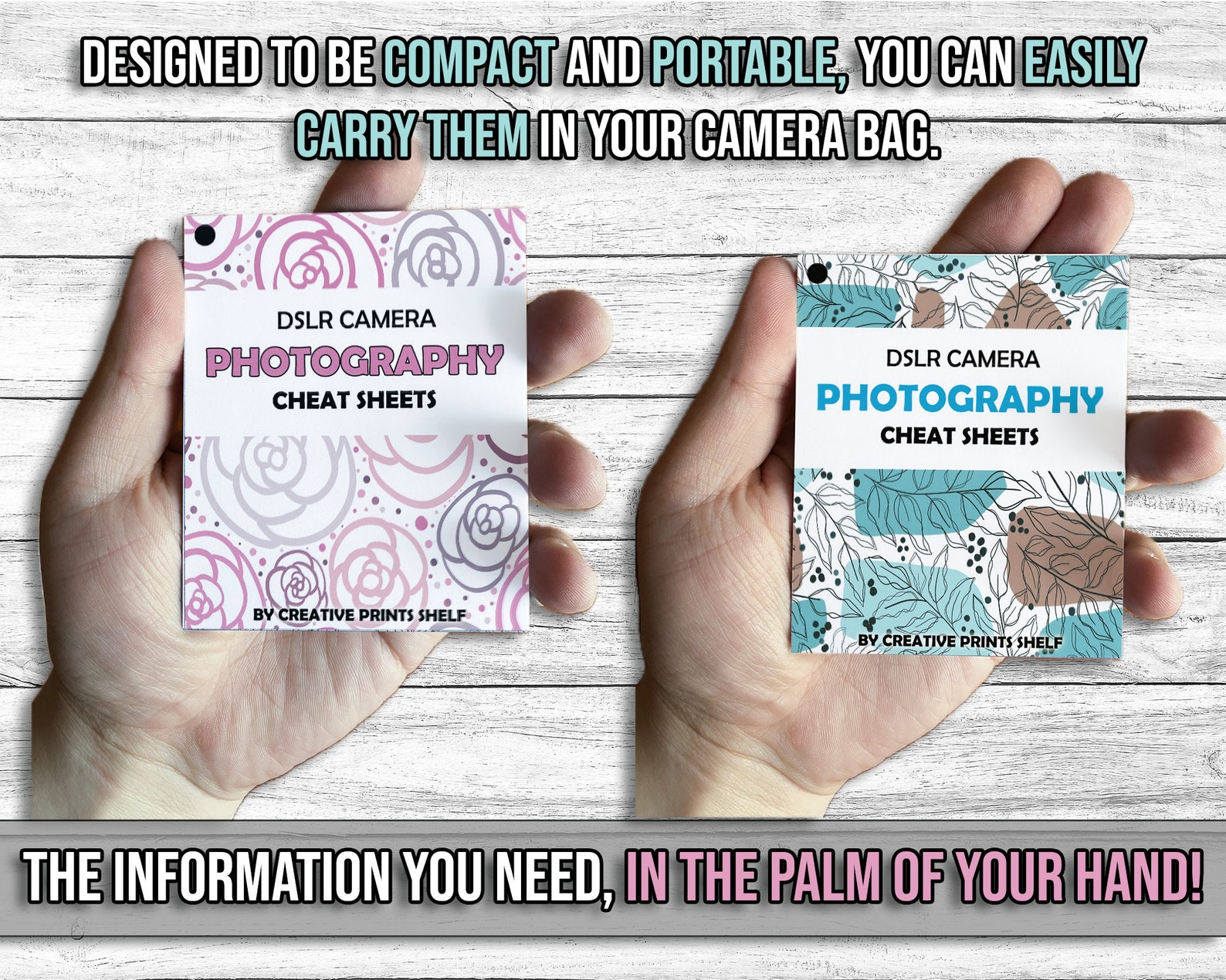 DSLR Cheat Sheet Cards | Printable DIY | Photography Basics | Instant ...