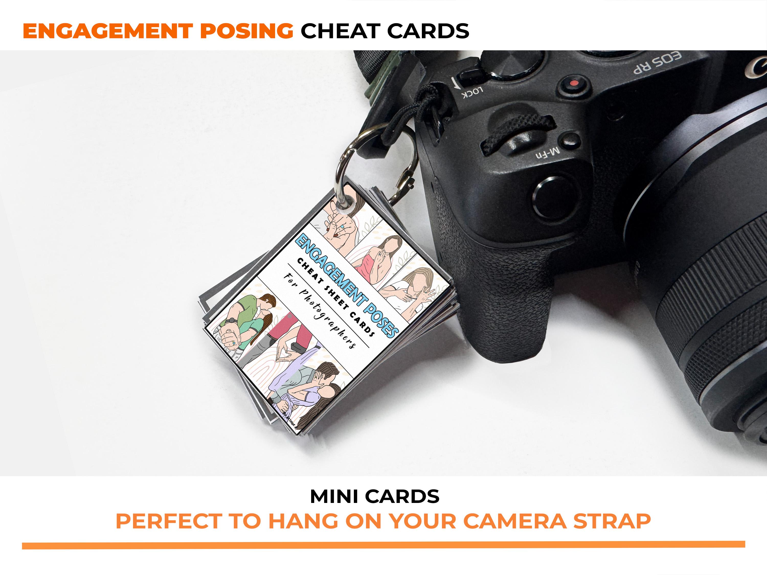 Engagement Posing Cheat Sheet Cards | Printable Photography Basics ...