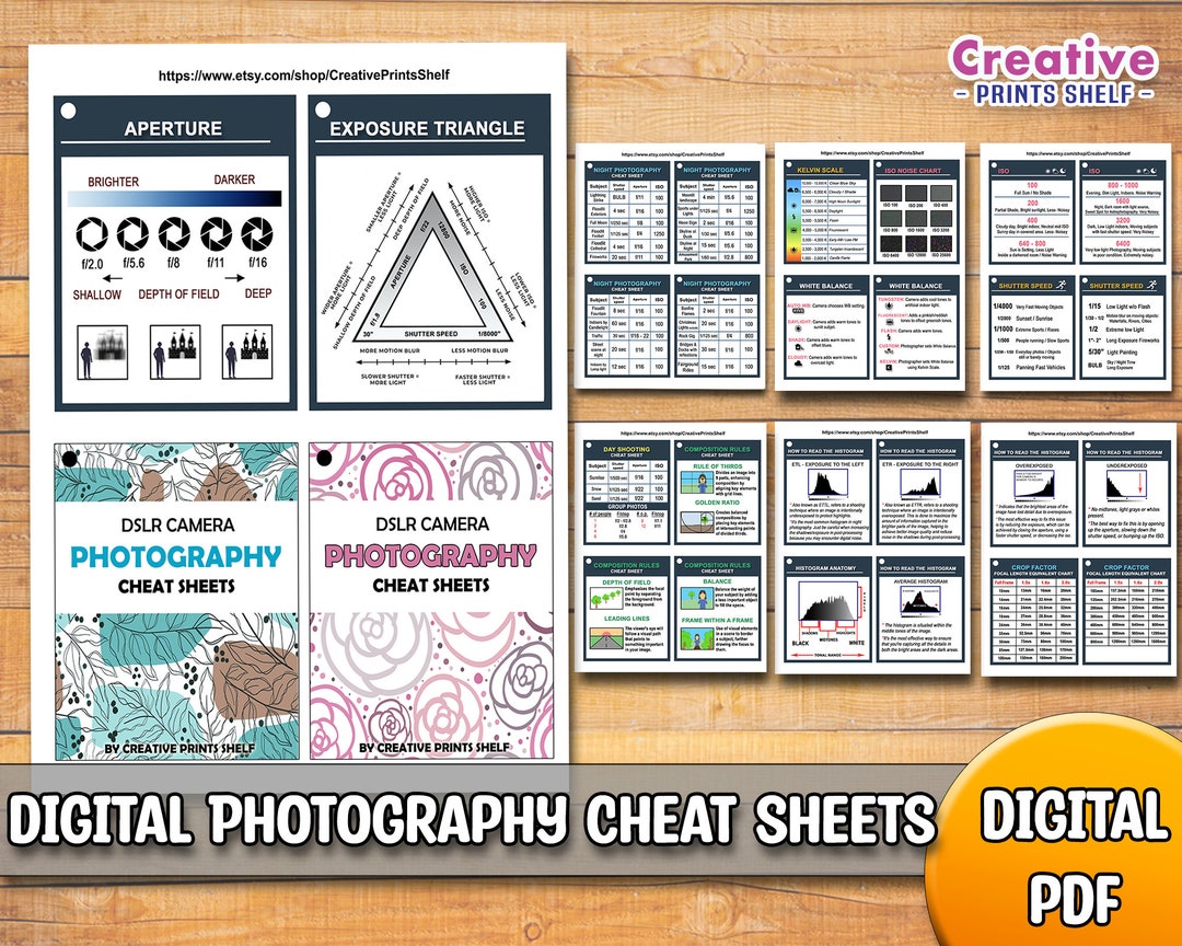 DSLR Cheat Sheet Cards | Printable DIY | Photography Basics | Instant Download | for Manual Photography | Reference Cards for Your Camera - Etsy dslr-cheat-sheet-cards-printable-diy-photography-basics-instant-download-for-manual-photography-reference-cards-for-your-camera-etsy