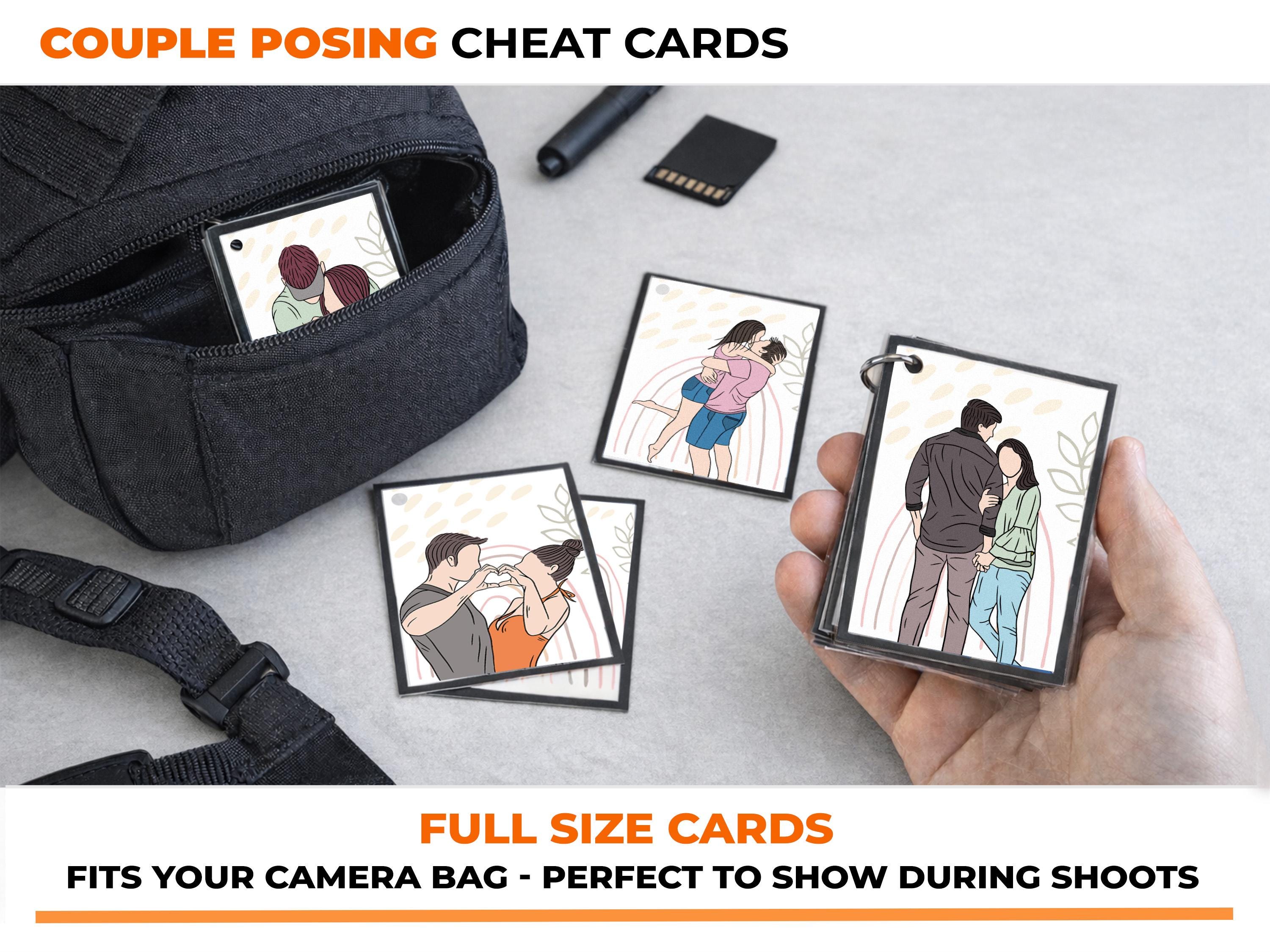 Couple Posing Cheat Sheet Cards | Printable Photography Basics ...