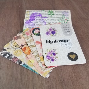 Cartões de diário, conjunto de inspiração de primavera com 6
