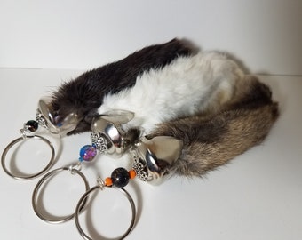 Rabbit's Foot Keychain