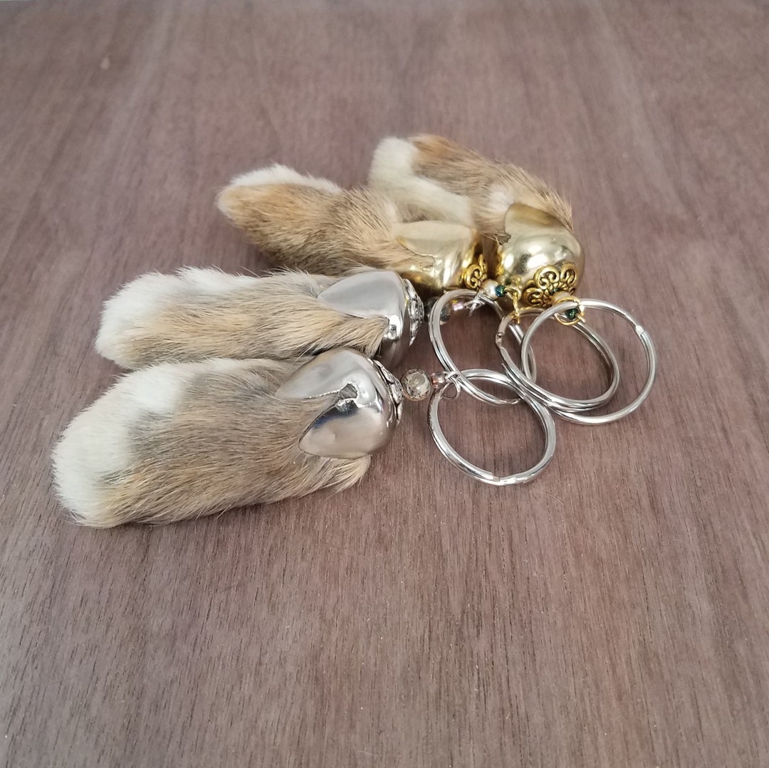 Little Paws, Rabbit's Foot Keychain Set, Variant Etsy