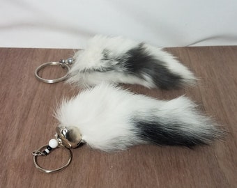 Rabbit Tail Keychain