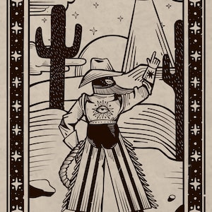 Space Cowboy Art Print