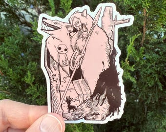 Princess Mononoke Sticker (classic gloss)