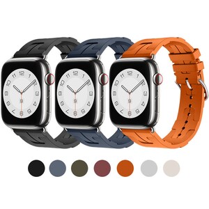 Silicone Herms Apple Watch Band 38mm 40mm 41mm 42mm 44mm 45mm 49mm Strap iWatch Series Ultra 9 8 7 6 Band Men Women Unisex, Watch Bracelet
