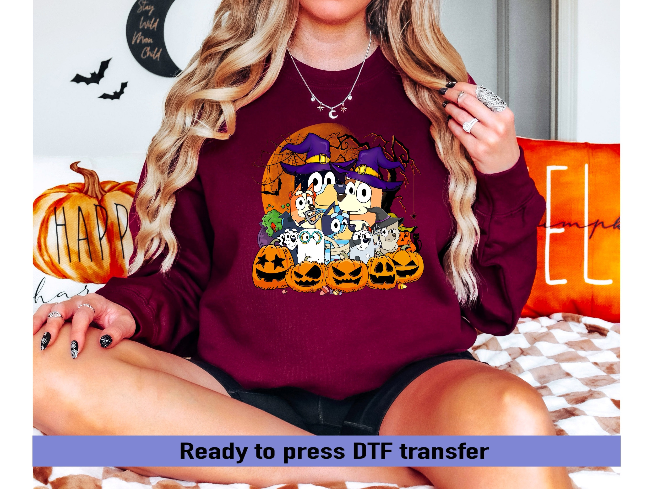 Bluey Halloween Shirt Hocus Pocus I Smell Children Shirt I Smell Children  Sweatshirt Spirit Halloween Promo Code Funny Halloween Costumes Bluey Dog  Colors Bluey Shirts For Adults - Revetee