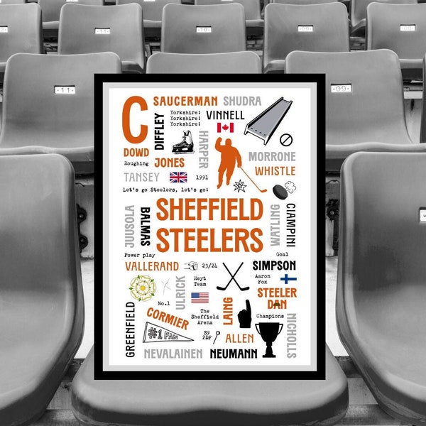 Sheffield Steelers Busy Print