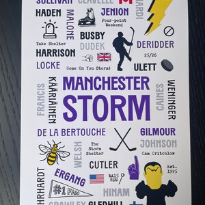 Ice Hockey Team Print Manchester