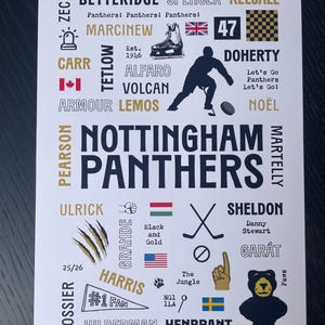 Ice Hockey Team Print Nottingham